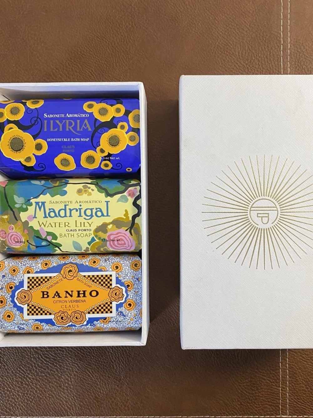 Brand New CLAUS Porto Bath Soap Gift Set Banho, Madrigal, Ilyria